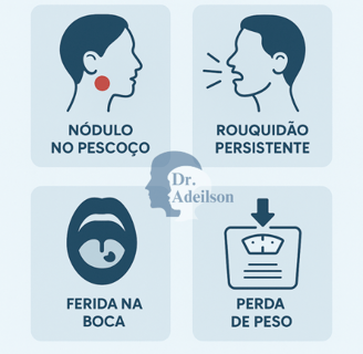 Sinais que talvez esteja com cancer na região da cabeça e pescoço