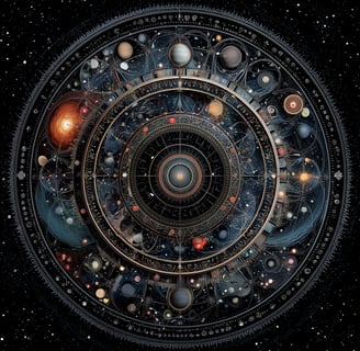 a circular clock with a clock on it