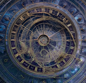 a clock with a clock on it's face
