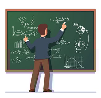 A Professor teaching himself.