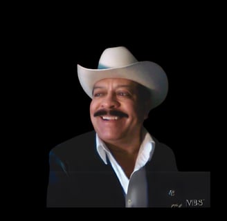 a man in a suit and hat with a mustache