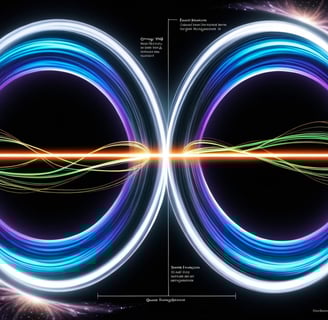 Wormhole diagram with colorful luminous lines forming symmetrical structure.