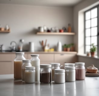 A minimalist kitchen setup featuring a sleek metal sink with a modern faucet. Above the sink, there is a row of glass coffee drippers on a wooden wall, beautifully illuminated by warm lighting. An elegant bottle of soap is placed next to the sink.