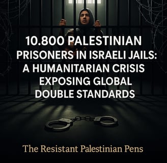 10,800 Palestinian Prisoners in Israeli prisons