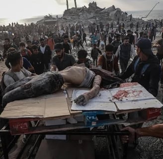a young martyr carried on a flour cart,
