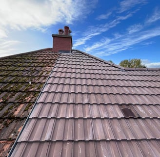 new attached roof with chimney repointing in chiswick 