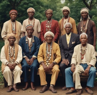 A group of school children wearing uniforms with backpacks stand near a street vendor selling goods under an orange canopy. The background features a colorful mural on a wall with text and images of snacks and drinks on display.