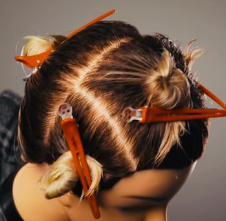 Hair section in barber for beginners