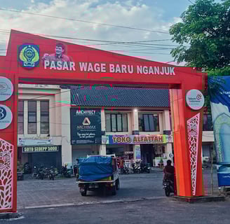 Pasar Wage Baru Kabupaten Nganjuk (Foto: Artikata)