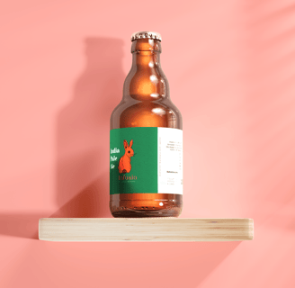 Mockup étiquette bière