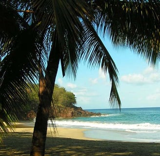 Plage de Leroux Ferry Guadeloupe