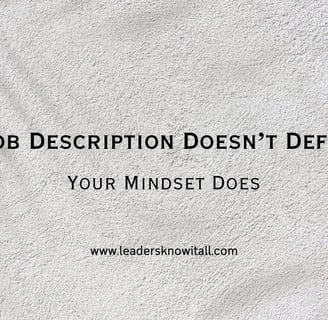 going beyond your job description