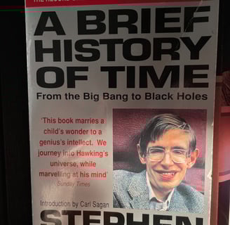 a book cover of A brief history of time
