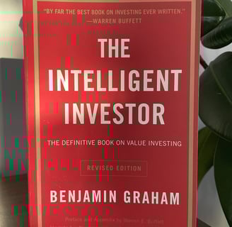 a book cover of the book the intelligent investor