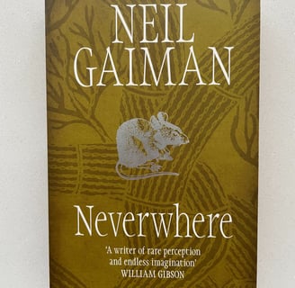 a book cover of Neverwhere