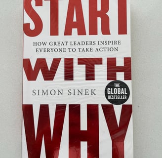 a book cover of Start with why