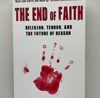a book cover of the end of faith
