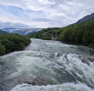 Magalaupet waterfall in Norway