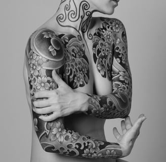 sakura tattoo sleeve germany artist japanese