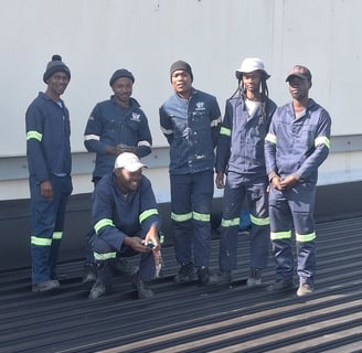 Environmental Pro Construction Team, Bloemfontein roof project
