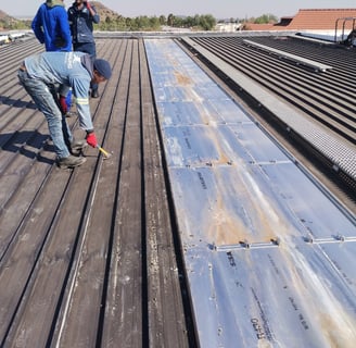 Roof repairs Bloemfontein. The Walk Shopping center, Environmental Pro Construction