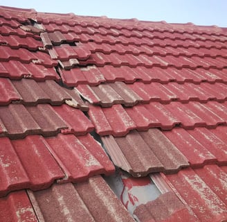 missing and damaged roof tiles