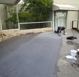 Balcony waterproofing work by Environmental Pro Construction
