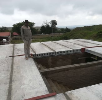 Rib and block slab system, new double story home build, Heritage Manor