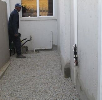 Specialized aggregate layering for Damp proofing, Honeydew, Johannesburg