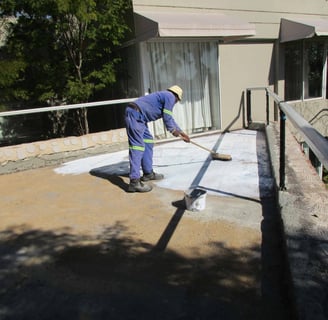 Advanced application procedures after waterproofing membrane application, Fourways