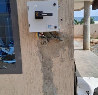I plug cable installation electrical work in Ghana