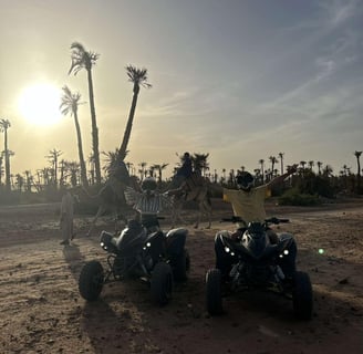 Quad biking in the Moroccan desert