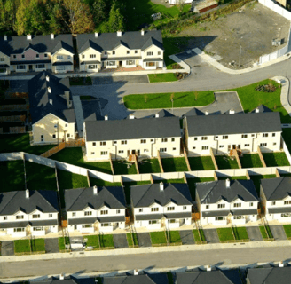 IRELAND HOUSES. SOCIAL HOUSING. UK, 