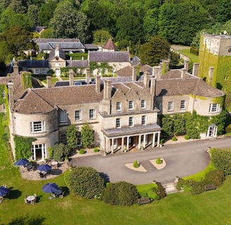 Lucknam Park Hotel and Spa from above