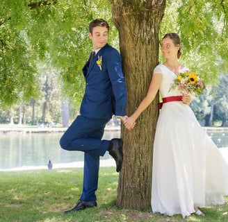 photo de couple lors d'un mariage en Bourgogne
