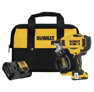 Factory Reconditioned Dewalt DCN45RND1R 20V MAX Brushless 15 Degree Cordless Coil Roofing Nailer
