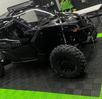 can am side by side black in shop