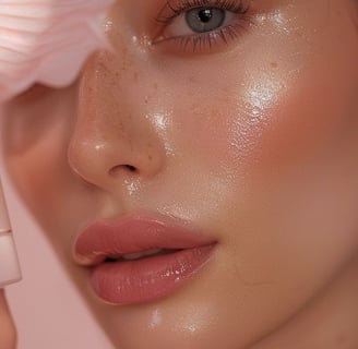 makeup glowing