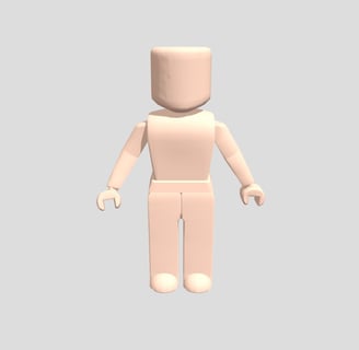 a blank female Roblox avatar