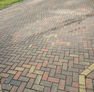 block paving oil stain