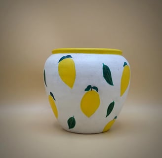 Hand painted with Painted Flower Design