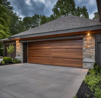wood garage door