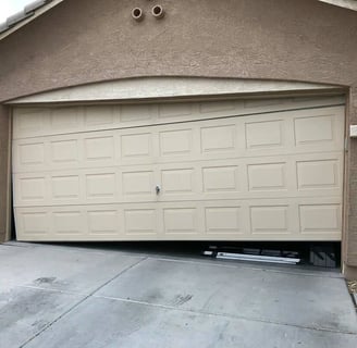 Garage Door off truck kingsburg