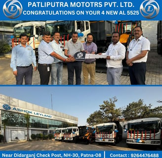 Happy Customer of Patliputra Motors who buy Ashok Leyland Vehicle