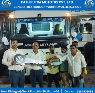 Happy Customer of Patliputra Motors who buy Ashok Leyland Vehicle