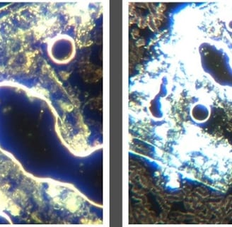 Image: extensive hydrogel/ advanced nanotechnology construction site with multiple spheres as self-a