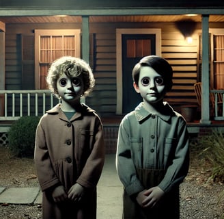 niños de ojos negros