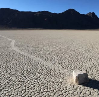 piedras que se mueven solas