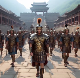 Romanos en la Antigua China