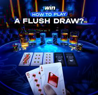 How to play flush draws | 1win poker